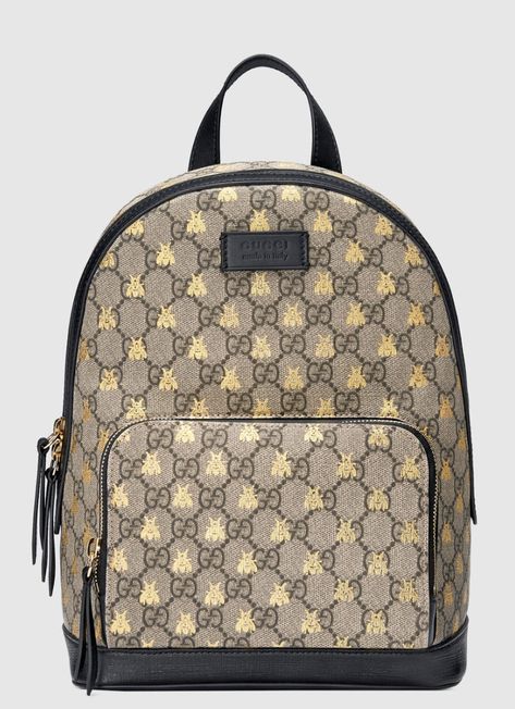 Gaudy but I love it Gucci Backpack, Stile Casual Chic, Bee Print, Burberry Handbags, Small Backpack, Canvas Backpack, Gucci Belt, Purses Designer, Gucci Handbags