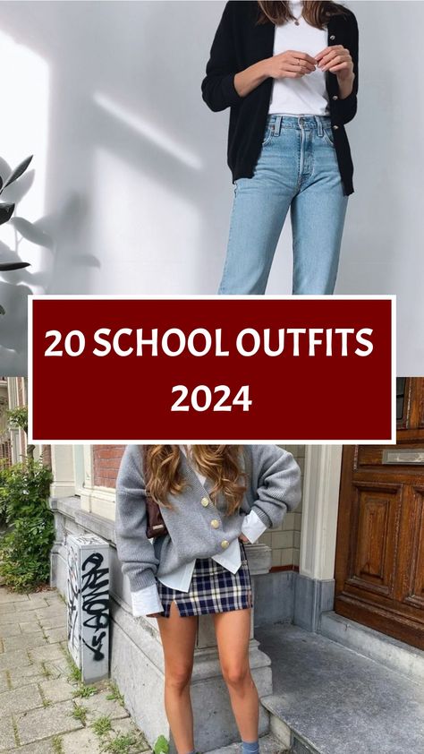 Prepare to conquer the school hallways in 2024 with our fashionable school outfits that will keep you looking trendy and self-assured throughout the year. Explore a range of stylish ensembles, from laid-back cool to sophisticated and comfy looks, and find the essential pieces to stay ahead in your fashion choices. Upgrade your school wardrobe with our handpicked selection of outfit inspirations guaranteed to set you apart from the crowd. Cute Outfits For School For Highschool, Rocker Chic Outfit, New Academic Year, School Hallways, High School Outfits, Athleisure Trend, Vintage Band Tees, Rocker Chic, Studded Boots