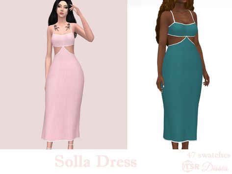 Tank top long ribbed dress with cuts on belly and back and white borders - 47 swatches #sims4 #sims4cc #sims 4 #sims 4 cc #sims4 cc #ts4 #ts4cc #ts4 cc #maxis mix #maxis match #maxis-mix #sims clothes #sims 4 clothes #sims 4 dress #long dress #ribbed #cuts #summer Long Ribbed Dress, Women Kpop, Witchy Dress, Sims 4 Sims, Red Velet, Amber Hair, Cc Sims4, Sims Clothes, Dress With Gloves