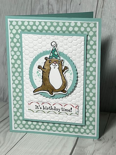 Stampin Up Birthday Cards, Birthday Cards For Men, Kids Birthday Cards, Animal Behavior, Stamping Up Cards, Animal Cards, Handmade Birthday Cards, Creative Cards, Stamping Up