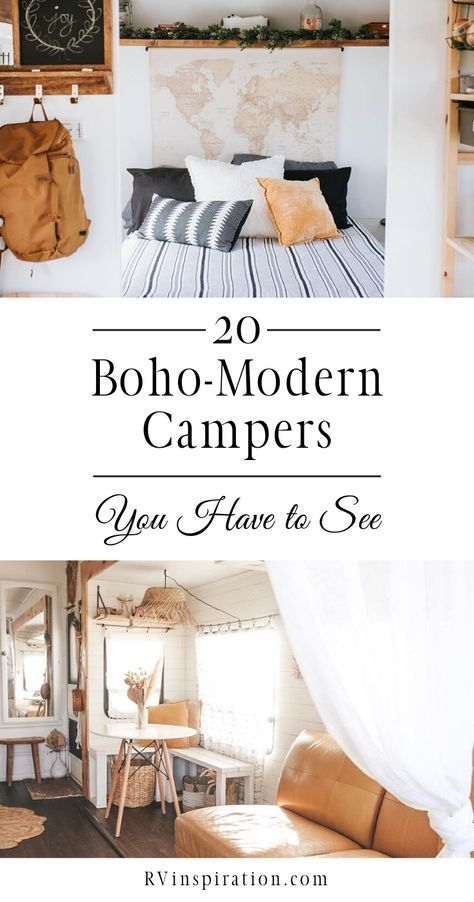 20 Beautiful Boho-Style RV Renovations You Have to See to Believe Modern Camper, Boho Camper, Camper Renovations, Rv Inspiration, Glamper Camper, Shasta Camper, Architecture Renovation, Camper Trailer Remodel, Wallpaper Luxury