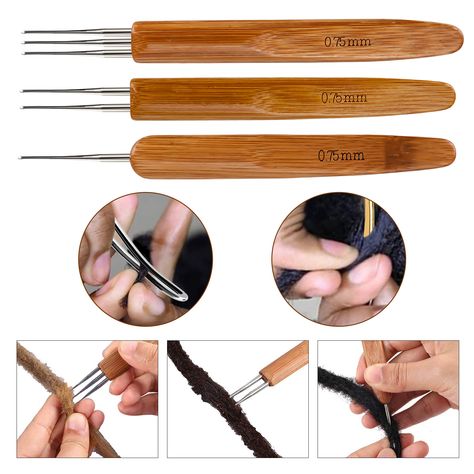 Hair Extension Tools, Crochet Needle, Steel Crochet Hooks, Weaving Tools, Hair Fixing, Micro Braids, Cosplay Hair, Crochet Hook Set, Hair Locks