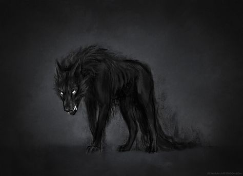 Wolf Concept, Scary Wolf, Shadow Creatures, Shadow Wolf, Dark Spirit, Dark Creatures, Moody Art, Fantasy Wolf, Power Animal