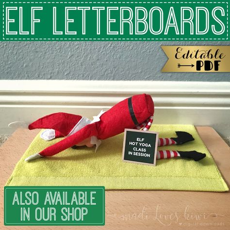 Elf Cornhole, Elf On The Shelves, Elf Idea, Elf Shenanigans, Personalized Elf, Elf Notes, Elf Ideas Easy, Elf Games, Elf Letters