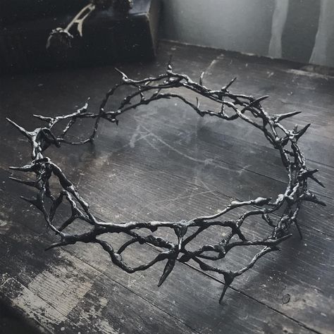 @taxilhoax on Instagram: “And on her head she wears a crown of thorns to protect her from the evil that surrounds 🥀” Crown Aesthetic, Dark Windows, Twisted Fate, Head Crown, Metal Crown, Blood Art, Crown Of Thorns, Queen Crown, Evil Queen