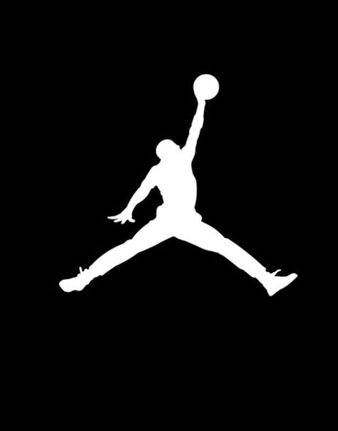 Jordan Logo. The logo is very simple and memorable. Logos like this are very versatile and can be used on almost anything similar to Nike and Under Armour. Sneakers Nike Jordan, Jordan Logo Wallpaper, Madara Wallpaper, Bola Basket, Michael Jordan Basketball, Jordan Logo, Nba Wallpapers, Jordan Basketball, Basketball Wallpaper