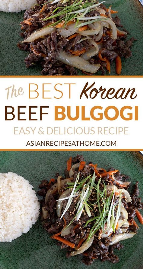 Korean Beef Bulgogi Recipe, Beef Bulgogi Recipe, Homemade Marinade, Bulgogi Marinade, Korean Beef Bulgogi, Bulgogi Recipe, Bulgogi Beef, Korean Beef, Korean Dishes