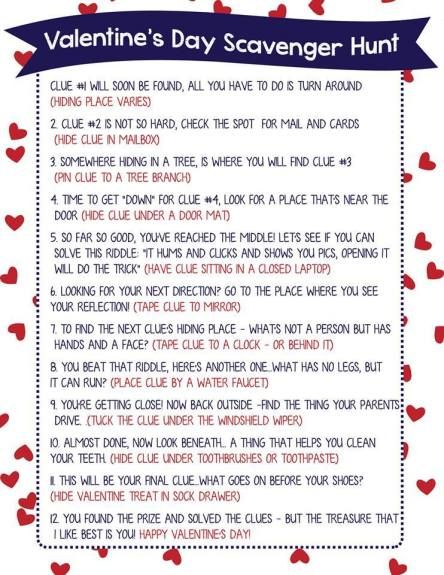 Valentine Scavenger Hunt for Kids (Free Printable Clues!) | Kasey Trenum Boyfriend Scavenger Hunt, Anniversary Scavenger Hunts, Romantic Scavenger Hunt, Scavenger Hunt Birthday, Surprise Boyfriend, Scavenger Hunt Clues, Birthday Surprise Boyfriend, Scavenger Hunt For Kids, Scavenger Hunts