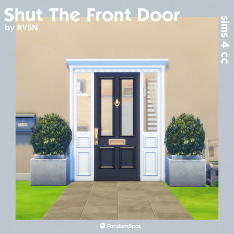 Front Door CC design for TS4 Ts4 Exterior Cc, Sims 4 Cc Interior Doors, Sims 4 Cc Front Door Patreon, Sims 4 Cc Furniture Doors, Sims 4 Cc Build Mode Exterior, Front Door Cc Sims 4, Sims 4 Build Cc Doors, Sims 4 Build Cc Exterior, Sims 4 Front Door