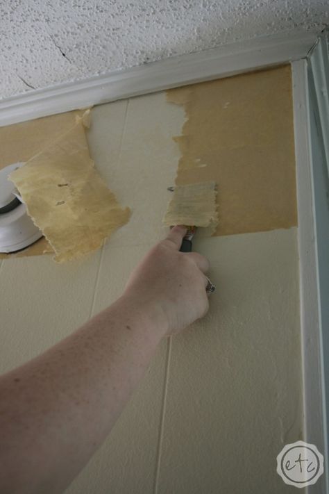 Taking Down Wallpaper, How To Take Down Wallpaper, Remove Wallpaper Border, Removing Wallpaper, How To Remove Wallpaper, Removing Old Wallpaper, Remove Wallpaper, Wallpaper Removal, Basement Makeover