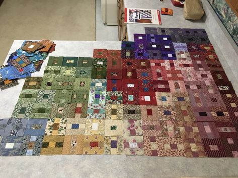 Terry Rowland, Crumb Quilt, Log Cabin Quilt Blocks, Scrap Quilt Patterns, Log Cabin Quilt, My Color, Quilts Ideas, Scrappy Quilts, Sewing Art