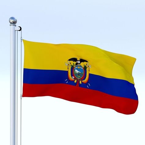 Ecuador Flag, Inspirational Artwork, Travel South, South America Travel, Flag Pole, The Model, Eu Flag, Ecuador, South America