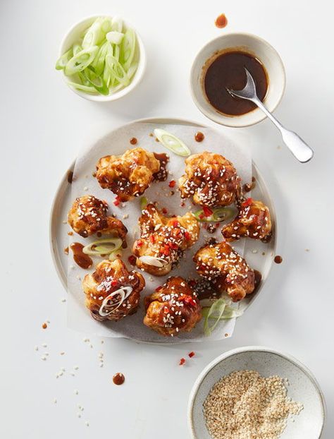 Miso Cauliflower, Veggie Recipe, Tenderstem Broccoli, Miso Glaze, Cauliflower Wings, Broccoli Pasta, Looks Yummy, Meat Free, Yummy Sides