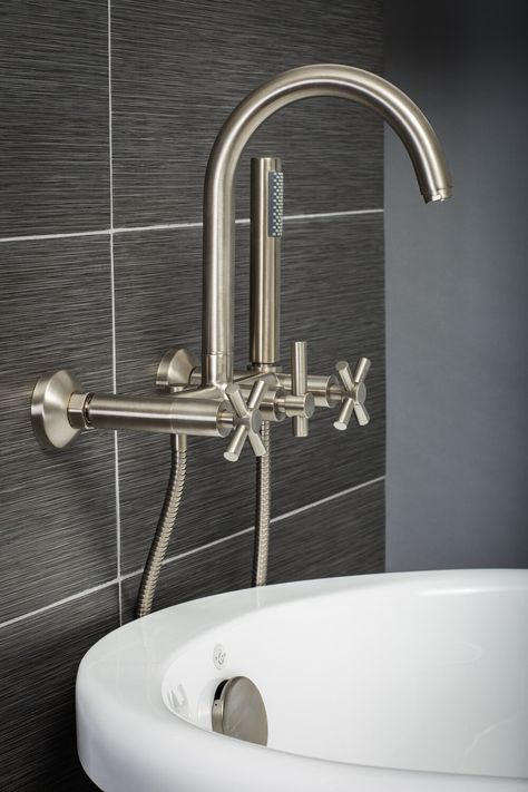 Wall Mounted Tub Filler, Wall Mount Tub Filler, Bathtub Filler, Wall Faucet, Bathtub Walls, Metal Cross, Tub Filler, Tub Faucet, Hardware Finishes