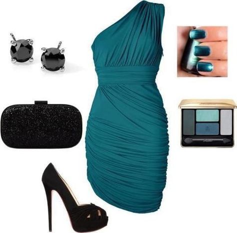 Dark Teal Dress Dark Teal Dress Outfit, Teal Dress Outfit, Dark Teal Dress, Teal Dress, Dark Teal, Dress Outfit, Fashion Lover, Color Combinations, Dress Skirt