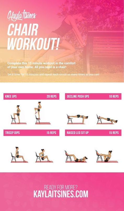 Chair Workout | BEST Chair Exercises for Abs Chair Workout | BEST Chair Exercises for Abs... Tip for life https://knittingcrochetlove.com/chair-workout-best-chair-exercises-for-abs Workout Without Weights, Kayla Itsines Workout, Bbg Workouts, Workout Morning, Chair Workout, Flat Abs Workout, Workout Man, Fitness Shirts, Easy At Home Workouts