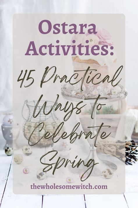 Click thorugh for a list of easy, fun, and meaningful activities for you to incorporate into your Ostara celebrations this year! #ostara #springequinox #witchcraft #seasonalliving Spring Equinox Activities, Spring Equinox Crafts, Spring Equinox Ritual, Witch Spring, Rites Of Spring, Lemon Infused Water, Farm Lessons, Witch Life, Meaningful Activities