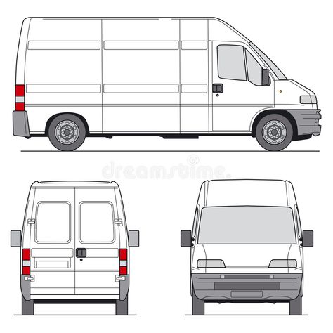 Van Layout, Delivery Van, Ford Transit Custom, Building Foundation, Transit Custom, Character Model Sheet, Van Car, Cargo Van, Vector Template