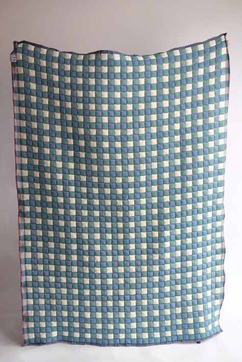 Throw Blankets and Quilts – Inner Child Bed Spread Ideas, Jean Quilt Ideas, Grandma Style, Cozy Wrap, Quilted Throw Blanket, Bed Spread, Blue Checkered, Diy Quilt, Primary Bedroom