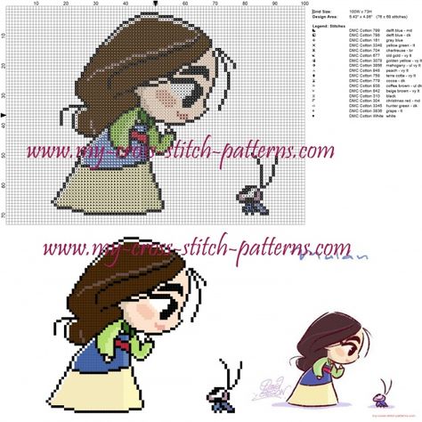 Chibi Mulan cross stitch pattern Pretty Cross Stitch, Disney Cross Stitch Patterns, Stitch Pictures, Disney Cross Stitch, Cross Stitch Pictures, Cross Stitch Baby, Crochet Cross, Embroidery Patterns Free, Cross Stitch Patterns Free