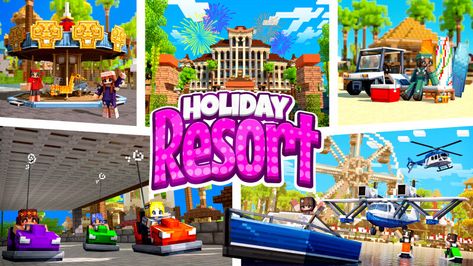 Holiday Resort in Minecraft Marketplace | Minecraft Minecraft Holiday Resort, Minecraft Holiday, Marketplace Minecraft, Minecraft Marketplace, Desktop Windows, Skin Minecraft, Pocket Edition, Holiday Resort, Game Store