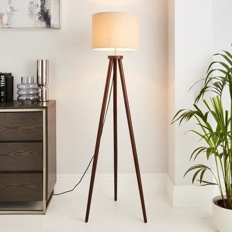 Nordic Floor Lamp, Retro Floor Lamp, Wooden Tripod Floor Lamp, Retro Floor Lamps, Nordic Floor, Tripod Floor Lamp, Dimmable Lamp, Wooden Lamp, Tripod Floor Lamps