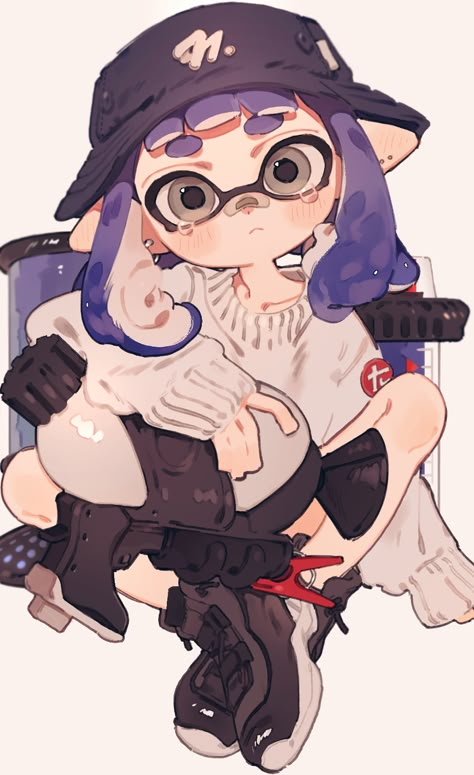 Splatoon Oc, Nintendo Splatoon, Splatoon Fanart, Splatoon 2 Art, 얼굴 그리기, Splatoon Art, Splatoon 3, Art Style Inspo, Squid Game