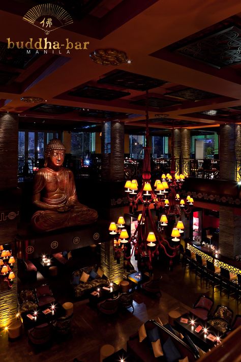 Buddha-Bar Manila’s stunning splendor is quite a joy to behold. Let its captivating beauty immerse you today into its cozy atmosphere and a lovely variety of Pacific Rim cuisine dishes! #buddhabar #buddhabarmnl #buddhabarmanila #finediningrestaurant #orientallounge #worldclassbar Cruise Interior, Buddha Bar, Bar Build, Dubai Hotel, Pacific Rim, Fine Dining Restaurant, Cozy Atmosphere, Hotel Design, Cafe Design