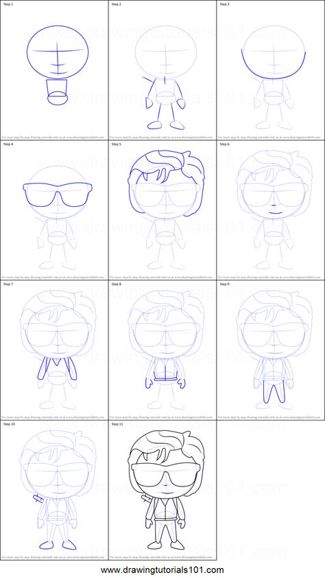 How to Draw Steve Harrington Stranger Things printable step by step drawing sheet : DrawingTutorials101.com How To Draw Steve, Stranger Things Cartoon, Steve Harrington Stranger Things, Drawing Sheet, Easter Pictures, Learn Drawing, Steve Harrington, Step Drawing, Drawing Easy