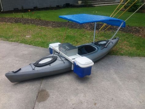 Fishing Boat Accessories, Kayak Fishing Setup, Kayak Fishing Diy, Kayak Storage, Kayaking Gear, Kayak Camping, Kayak Accessories, Bowfishing, Fishing Diy