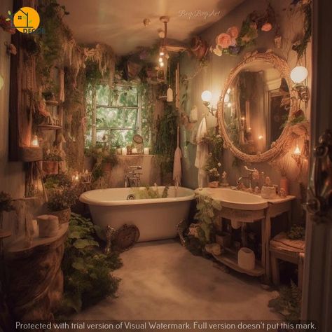 french bathroom cottage bathroom ideas vintage bathroom master bathrooms cottage interior cottage bathroom decoration small bathroom cottage core bathroom cottage decor bathroom design cozy bathroom organic modern bathroom Fairy Aesthetic Bathroom, Secret Garden Bathroom, Fairytale Cottage Bathroom, Fairy Bathroom Aesthetic, Mossy Bathroom, Forest Themed Bathroom, Fairy Bathroom Ideas, Cottagecore Bathroom Aesthetic, Cottagecore Aesthetic Bathroom