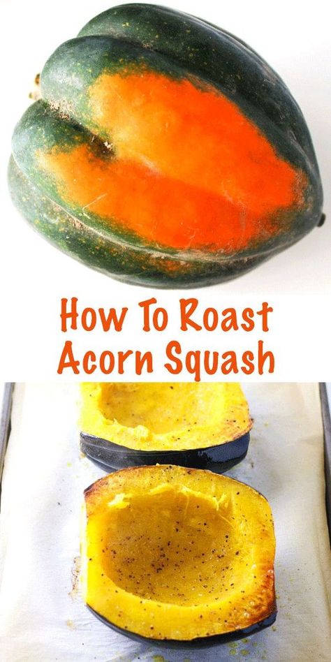 Acorn Squash And Zucchini Recipes, Easy Acorn Squash Recipes, Baked Acorn Squash Recipes, Roast Acorn Squash, Acorn Squash Baked, Acorn Squash Recipes, Baked Squash, How To Roast, Squash Recipe