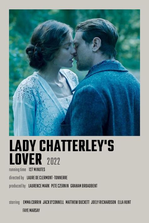 Mrs Chatterleys Lover, Lady Chatterleys Lover, Lady Chatterley's Lover Quotes, Lady Chatterley's Lover Aesthetic, Lady Chatterley's Lover Movie, Lady Chatterley's Lover, Rainy Day Movies, Romcom Movies, Film Polaroid