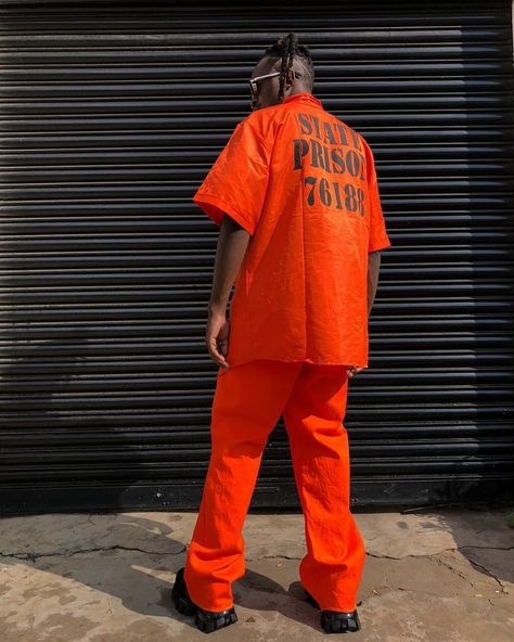 Prison fashion fits Prison Fashion, Prisoners Costume, Crew Photoshoot, Prison Clothes, Macbeth Costumes, Seedhe Maut, Prison Outfit, Cafeteria Design, Prisoner Costume