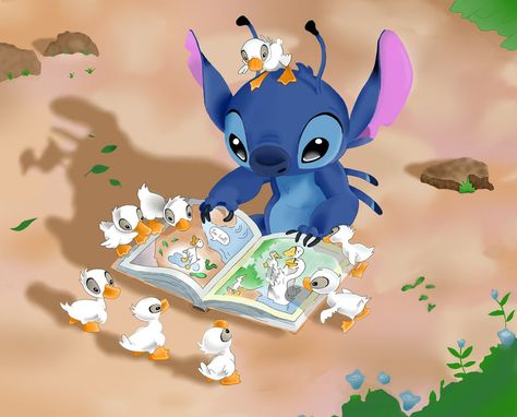 stitch and the baby ducks Disney Characters Lilo, National Adoption Day, Lilo And Stitch 3, Lilo And Stitch Tattoo, Lilo And Stitch 2002, Toothless And Stitch, Stitch Tattoo, Lilo Y Stitch, Adoption Day