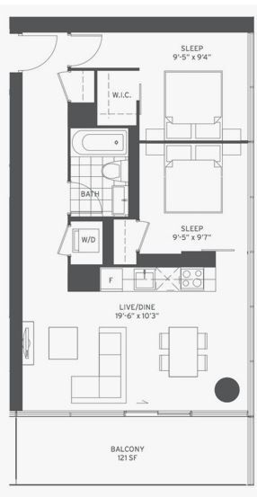 2 bedroom apartment layout 2 Bedroom Apartment Layout, Bedroom With Balcony, Apartment Layout, 2 Bedroom Apartment, 2 Bedroom, Bedroom Apartment, Floor Plan, Balcony, Floor Plans