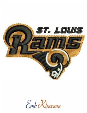 Buy St Louis Rams Logo Embroidery Dst Pes File online in USA Rams Logo, Kids Shirts Design, Logo Embroidery Design, Logo Basketball, Coffee Shop Logo, St Louis Rams, Football Team Logos, American Football Team, Event Logo