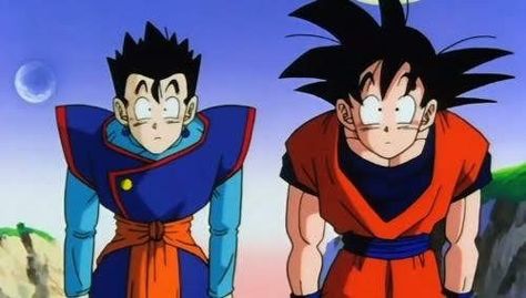 Surprised Expressions, Gohan And Goku, Dbz Gohan, Goku Gohan, Goku And Gohan, Dragon Ball Z Shirt, Black Comics, Popular Manga, Goku And Vegeta