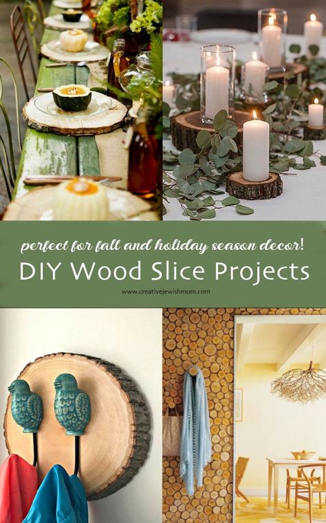 Wood-slice-DIY-projects Sliced Wood Projects, What To Do With Wood Slices, Tree Slices Ideas Diy Projects, Log Slice Crafts, Diy Wood Slice Projects, Small Garden Diy, Wood Slice Projects, Creative Project Ideas, Table Lazy Susan