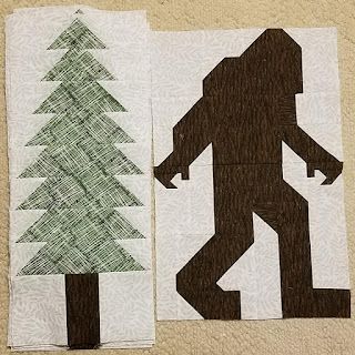 Yeti Quilt Pattern, Bigfoot Quilt Pattern, Sasquatch Quilt Pattern, Bigfoot Quilt Free Pattern, Sasquatch Quilt, Bigfoot Quilt, Quilt Animals, Cat Quilt Patterns, Beard And Mustache