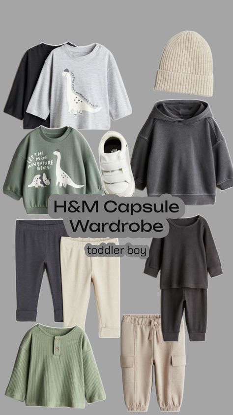 All H&M Capsule Wardrobe for fall/winter 🍂❄️ Toddler Boy Capsule Wardrobe, Kids Capsule Wardrobe, Neutral Closet, Toddler Boys, Capsule Wardrobe, H&m, Fall Winter, Wardrobe, Closet