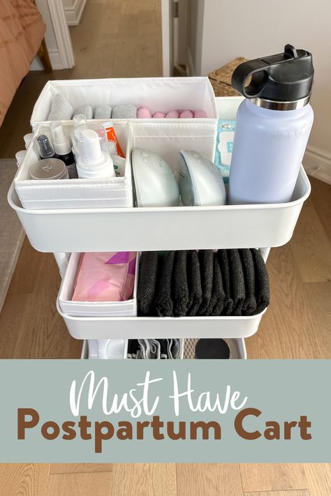 Postpartum Care Essentials Every New Mom Needs - Healthnut Nutrition Postpartum Cart Organizer Bathroom, Bedside Postpartum Basket, Post Partum Caddy, Postpartum Bathroom Caddy, Postpartum Organization, Postpartum Cart Organizer, Postpartum Bathroom Basket, Postpartum Care Basket, Postpartum Cart