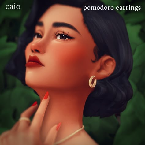 Tomato Girl Aesthetic, Single Clothes, Tomato Girl, Sims 4 Piercings, Sims 4 Dresses, Sims Four, Sims 4 Cc Packs, Sims 4 Cas, Sims 4 Game