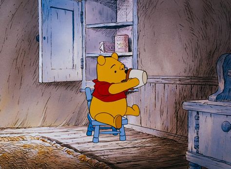 "Oh, bother. Empty again." Winnie The Pooh Drawing, Disney Eras, Winnie The Pooh Cartoon, Winnie The Pooh Pictures, Cute Winnie The Pooh, Winnie The Pooh Quotes, Winnie The Pooh Friends, Pooh Quotes, Old Disney