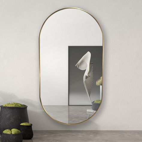 Bedroom Mirrors, Large Floor Mirror, Mirror Home Decor, Round Gold Mirror, Bathroom Counter Decor, Framed Mirrors, Gold Mirror Wall, Decor Mirror, Big Mirror