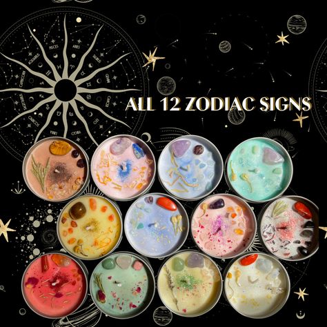 Astrology Candles, Spirit Magic, Taurus And Aquarius, Pisces And Taurus, Aries And Pisces, Pisces And Aquarius, Zodiac Candles, Zodiac Candle, Diy Candles Scented