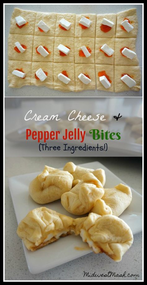 Pepper Jelly Bites, Cream Cheese Pepper Jelly, Finger Sandwich, Appetizers Easy Finger Food, Finger Foods Easy, Pepper Jelly, Recipes Appetizers And Snacks, Finger Food Appetizers, Party Food Appetizers