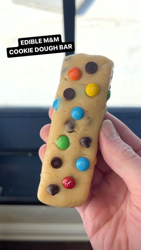 We’re Hungry on Reels | Eveningland · The Deep Edible M&m Cookie Dough, Cookie Dough Cups, Brown Sugar Milk, Cookie Dough Recipe, Cookie Dough Bars, M M Cookies, Fun Baking, Cookie Dough Recipes, Baked Cookies