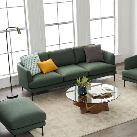 Four Seater Sofa, Sofa Come Bed, Sofa Linen, Sofa Material, Green Sofa, Three Seater Sofa, Large Sofa, Sofa Sale, House Furniture