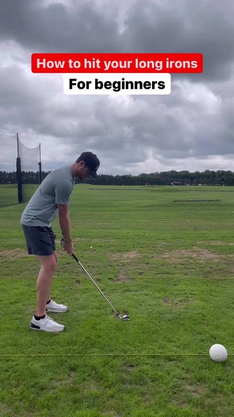 Here’s how to hit your long irons - for beginners! ⬇️ Since we have a longer club in our hand we want the ball further up in our stance.… | Instagram Golf Techniques, Golf Inspiration, Golf Event, Golf Drills, Golf Videos, Golf Rules, Rory Mcilroy, Golf Irons, Golf Exercises